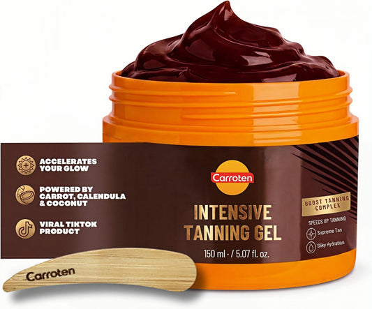 Carroten Intensive Tanning Gel, Browning Tan Accelerator, 5 oz