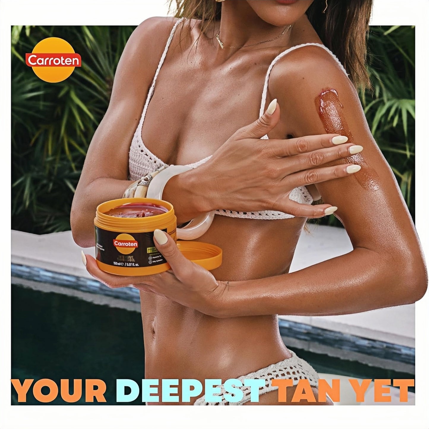 Carroten Intensive Tanning Gel, Browning Tan Accelerator, 5 oz